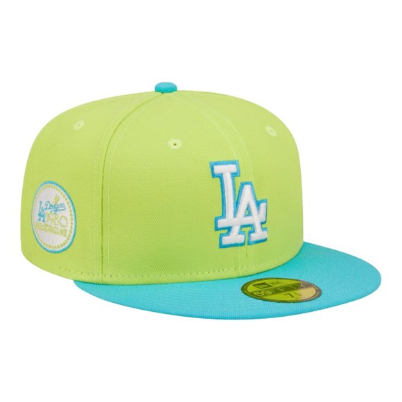 New Era Los Angeles Dodgers Cyber Pack 59FIFTY Fitted Hat 1980 WS Patch - Picture 2 of 6
